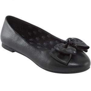 Killstar Bow Down Ballet Flats